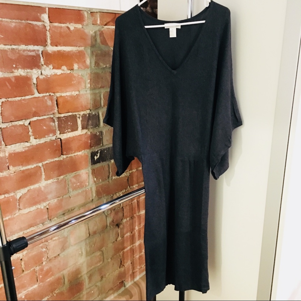Beautiful Drapey Knit Sweater Dress - pencil shape
